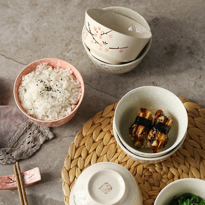 4.5 Inch Japanese Cherry Blossom Rice Bowl