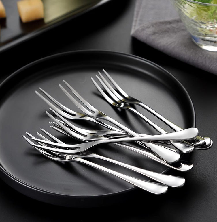 5 Piece Stainless Steel Fruit Fork Set