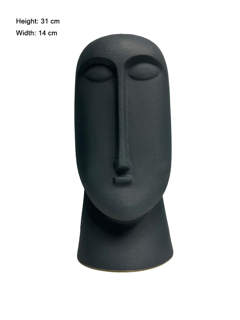 Abstract Face Ceramic Vase, Modern Minimalist Vase