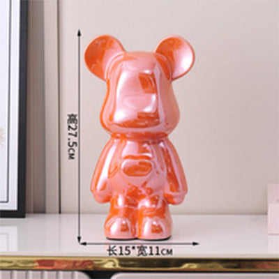 Ceramic Heart Bear with Coin Slot Only, 27.5 cm