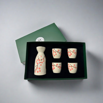 Japanese Cherry Blossom Traditional Sake Drinkware with Gift Box