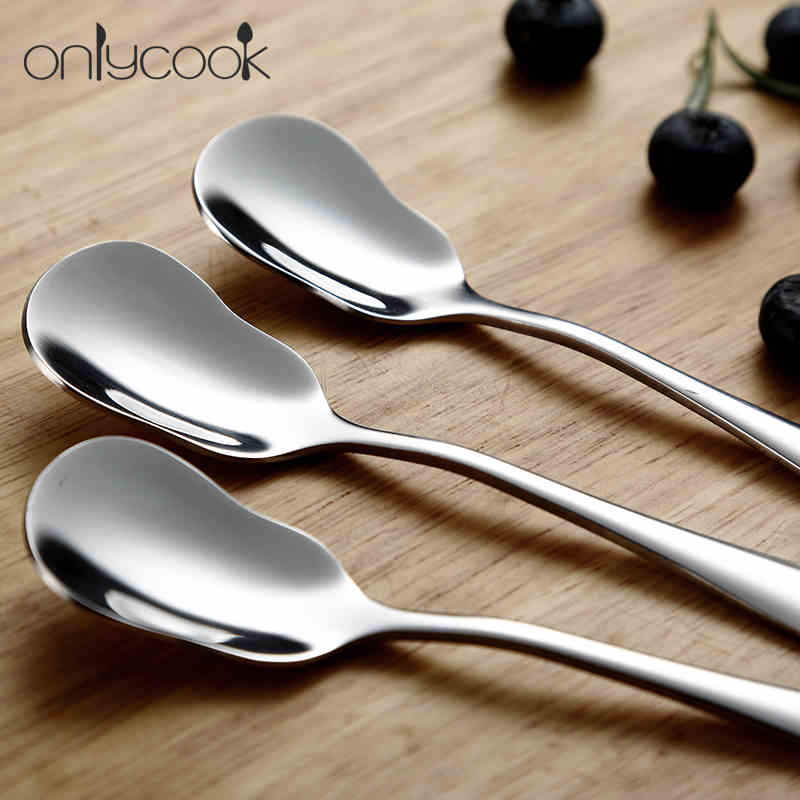 5 Piece Stainless Steel Dessert Spoon Set