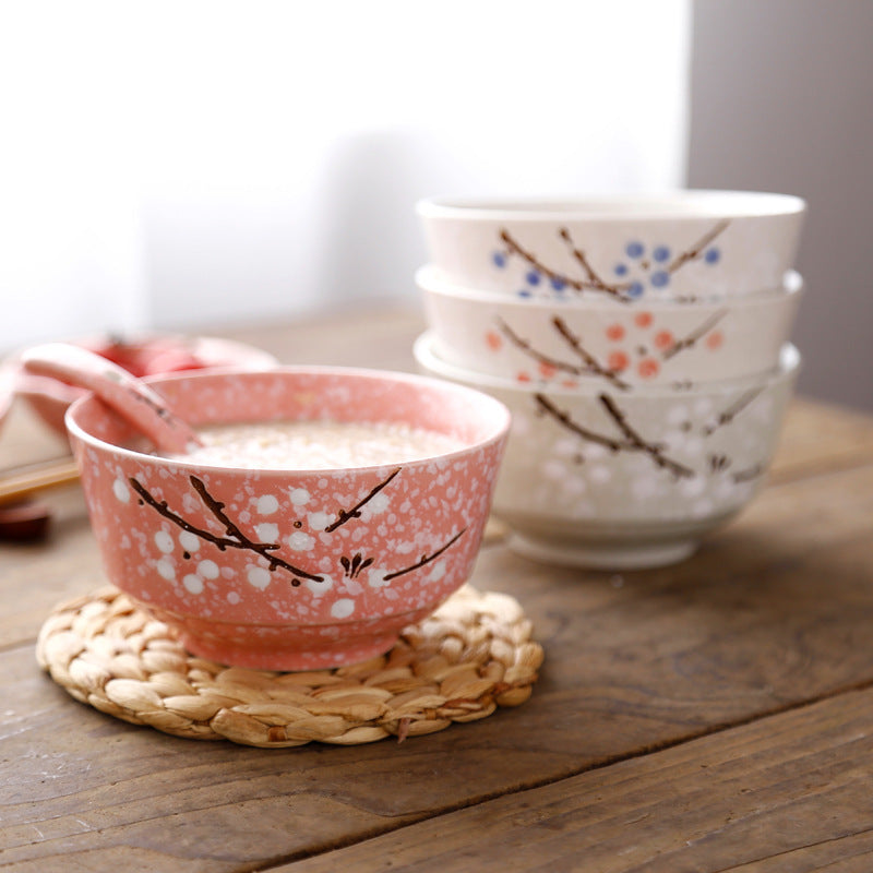 5 Inch Japanese Cherry Blossom Rice Bowl