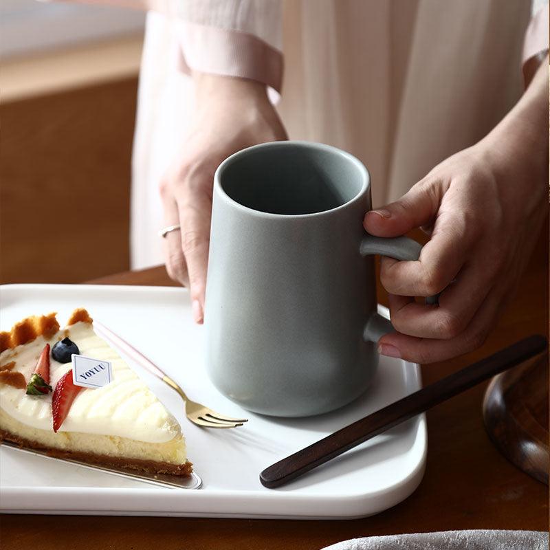 Matte Macaron-colored Volcano-shaped Mug.