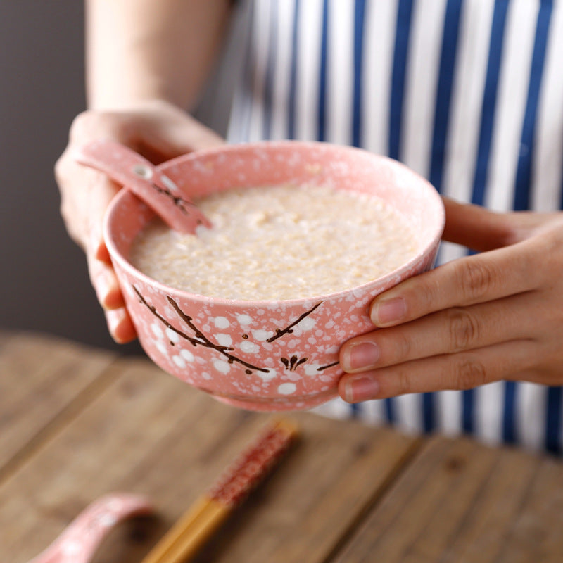 5 Inch Japanese Cherry Blossom Rice Bowl