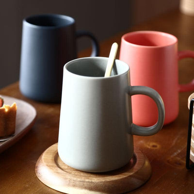 Matte Macaron-colored Volcano-shaped Mug.