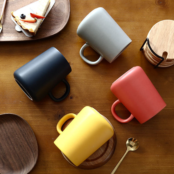 Matte Macaron-colored Volcano-shaped Mug