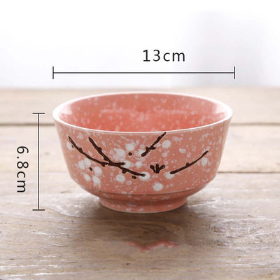 5 Inch Japanese Cherry Blossom Rice Bowl