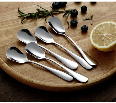 5 Piece Stainless Steel Dessert Spoon Set