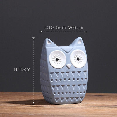 The Ceramic Owl Ornament Home Ceramic Owl Sculpture Home Decor