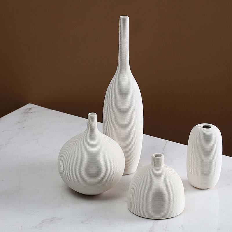 Nordic Ceramic Vase Home Decor, Home Decor Vase, Creative Ceramic Vase, In White